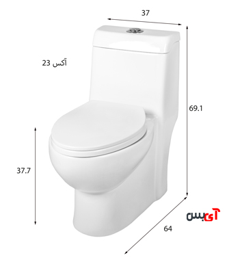 ابعاد و اندازه توالت فرنگی