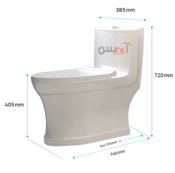 توالت فرنگی گلسار مدل الگانت