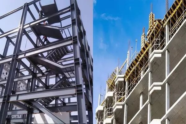 مقایسه ساختمان بتنی و فلزی